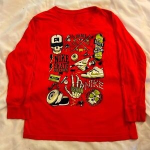 Nike SB skateboarding Long sleeve Campfire orange tee. Men’s size small Preworn